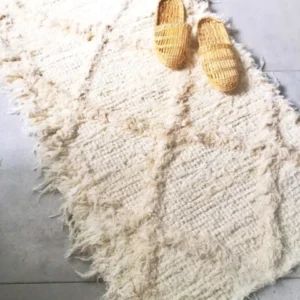 Alfombra artesanal Geohandira Nuez 95x150 cm