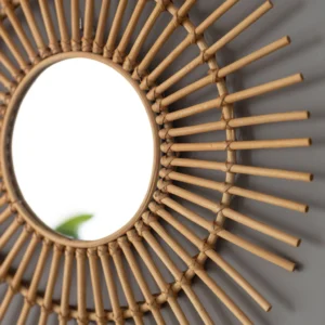 Espejo Rattan grande de varillas 70 cm