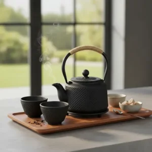 Juego de té Sakura hierro fundido