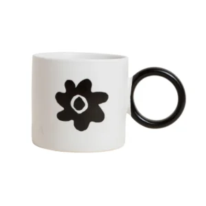 Mug de porcelana floral 350 ml